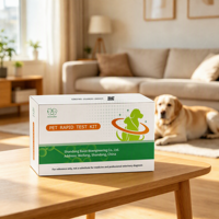 Kit de test rapide vétérinaire pour animaux de compagnie, emballage individuel, fournitures de dépistage pour chiens et chats, détection de la santé à domicile et en clinique
