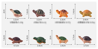 Miniature mignon Animal Mang Dai chanceux mystère aveugle sac enfant bain bombe jouet résine tortue tortue 3d Mini Figurine Aquarium décor