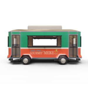 Carrito de Comida Móvil Blanco Pequeño para Hot Dogs, Remolque con Cocina Completa, Ruedas, Quiosco, Cafetería, Panadería - Product Image 4