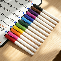 Marqueurs effaçables magnétiques pour tableau blanc, 12 couleurs, pointe fine, faible odeur, stylos effaçables à sec pour enfants, enseignants, salle de classe, peinture