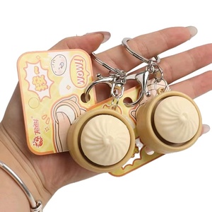 พวงกุญแจรูปซาลาเปาแบบกดได้ ของเล่นคลายเครียด ของขวัญสำหรับกระเป๋าเป้ - Product Image 5