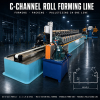 Machine automatique de formage de profilés en U avec système d'emballage et de palettisation pour la production de profilés en acier léger