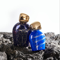 Botol kaca silinder parfum, mewah 50ml 100ml kosong botol kaca parfum unik botol kaca nama merek botol kaca parfum pabrik
