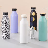 Bouteille d'eau isotherme en acier inoxydable de 600 ml, écologique, type macaron, pour lait, isolation thermique 6-12 heures, idéale pour la rentrée scolaire