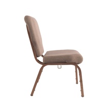 Nuevo diseño Silla de Iglesia Capilla apilable de metal Sillas de iglesia a la venta
