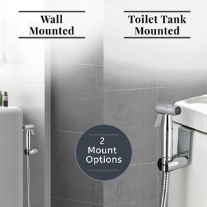 Pulvérisateur de bidet portatif moderne en acier avec jet vertical pour toilettes et douche, installation facile, ensemble de salle de bain écologique - Product Image 3