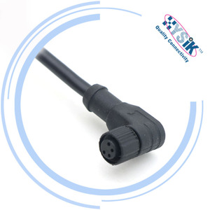 Cordon d'alimentation industriel M8 coudé mâle-femelle pour bras robotisés - Product Image 4