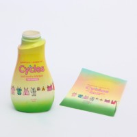 30u PET étanche bouteille manchon rétractable PET savon bouteille étiquettes thermorétractable étiquette pour sampoo