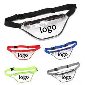 Sac banane étanche en PVC transparent - Sac de poitrine unisexe pour sports de plein air et plage - Design simple et tendance - Product Image 1