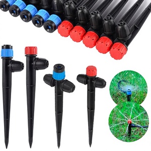Dispositivo Automatico per Irrigazione Fiori DaringFish, Clip di Bloccaggio a Tre Vie in Plastica da 13cm, Ugello a Goccia/Spruzzo a Molla, Nero/Blu/Rosso - Product Image 1