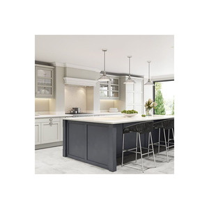 ACE mở tủ bếp kính sơn mài màu hồng hiện đại tủ bếp sơn mài màu xám bóng cao - Product Image 5