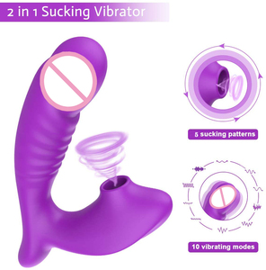 Vrouwen Vibrator Seksspeeltje Dildo 'S Koppel Lesbische Vrouwelijke Masturbatie Apparaat Zuigende Shaker 10 Frequentie Massager Stimulerende Orgasmes - Product Image 2