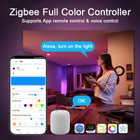 Bilihondim Zigbee RGB CW LED Strip Dimming Digital 200W Controller 1 Channel 200W Fonctionne avec Alexa Google Home Économise l'énergie