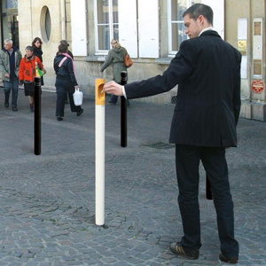 Custom High-Capacity Luxury Design Steel Tube Ashtray <b>Post</b> for Outdoor Street Park Road City Public Spaces-Durable for Smoking - Product Image 4