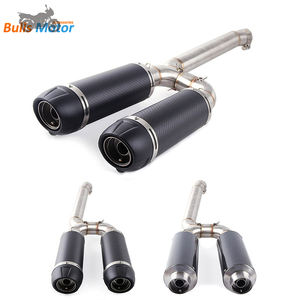 Pour YAMAHA FZ6N <span class=keywords><strong>FZ6</strong></span> FZ6S Échappement Moyen Lien Tuyau <span class=keywords><strong>Moto</strong></span> Modifié Système D'échappement 2004-2009 <span class=keywords><strong>Moto</strong></span> Escapes Sport Vélo Slip On - Product Image 3