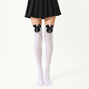 Custom <strong>High</strong> Quality Velvet Bow Thigh <strong>Socks</strong> Sweet Girl Stockings Tall <strong>Socks</strong> <strong>Plus</strong> <strong>Size</strong> for Women - Product Image 4