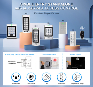 IP66 không thấm nước độc lập Kim Loại bàn phím kiểm soát truy cập một Relay Pin mã ID thẻ cho hệ thống kiểm soát truy cập - Product Image 2