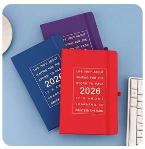 Agenda 2026 2027 Sin Fecha, Diaria y Semanal, con Lista de Tareas, Logotipo Personalizado, Planificador A5 de PU, 100 Hojas, para Oficina, Diario de Autocuidado, Venta al Por Mayor - Product Image 2