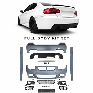 Kit carrosserie M Sport pour <span class=keywords><strong>BMW</strong></span> Série 3 E92 E93 2005-2012, mise à niveau MT, modification de voiture, pare-chocs avant M Tech, pare-chocs arrière, kit carrosserie. - Product Image 5