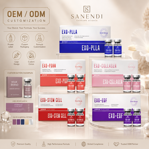 Ampoule d'exosomes SANENDI 10mL, sérum anti-âge pour le visage, emballage personnalisable OEM ODM - Product Image 1