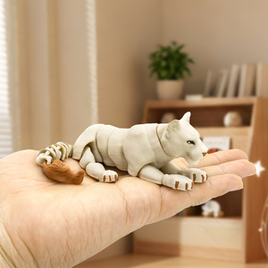 Vashine Set di Leone e Leonessa Stampati in 3D, Figura Articolata di Animale, Ornamento da Scrivania Il Re Leone, Regalo Creativo Antistress per Appassionati della Fauna Selvatica - Product Image 4