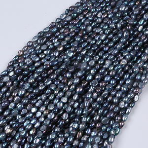 Perles d'eau douce naturelles de Zhuji, 6-7 mm, forme baroque, double face, trou droit, semi-finies, accessoires de bijoux, perles en vrac - Product Image 3