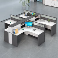 High Quality ISO Certified Durable Modern Wooden Panel Executive Office Desk Partition for Villa Commercial Use Customizable