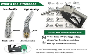 Equipo dispensador de combustible de aluminio con certificación UL Boquilla de gasóleo Caño Pistola de aceite para llenado de combustible para estaciones de aceite - Product Image 3