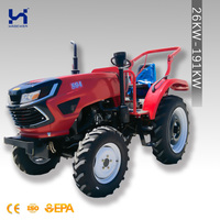 Tracteur agricole 4x4 de 80 CV, puissant, diesel, pour le labour, le travail du sol, le semis, la culture et le transport de matériaux