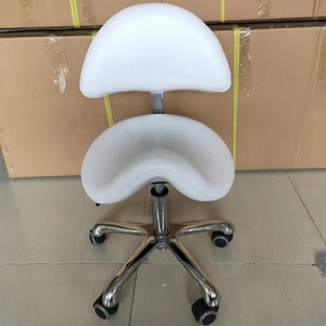 Kisen Foot Spa Beauty Hydraulic pink Brown Black White Pedicure Chair Master <b>Stool</b> with Gold Silver Base and Wheel - Product Image 2