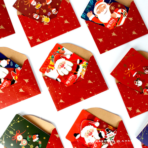 Custom Christmas Greeting Card Three-Dimensional <strong>Thanks</strong> Giving Cartoon Santa Claus Greeting Cards - Product Image 3