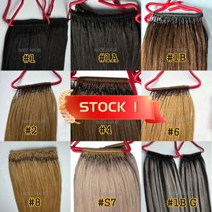 Extensions de cheveux vierges originaux à deux pointes pour tresses, avec nœuds en fil de coton fin et pointe en <span class=keywords><strong>U</strong></span>, provenant d'un seul donneur - Product Image 5