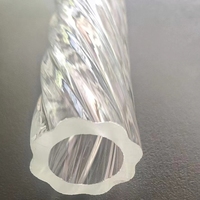 Tube de diffuseur acrylique fileté par gel transparent taille Standard de 50mm pour tube de tuyaux en PC poli à lumière LED avec thème de mascotte