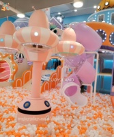 Machine interactive de pulvérisation de balles en forme de dessin animé pour enfants, douche automatique de balles pour aire de jeux intérieure et piscine à balles, jeu sensoriel