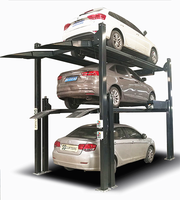 Système de stockage de véhicules à 8 poteaux, triple empileur, pour 3 voitures, idéal pour les garages commerciaux