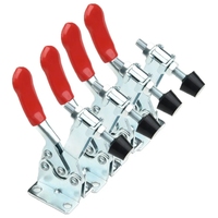 4PCS Pince rapide horizontale Mandrin de serrage GH-201 machine à graver pour le travail du bois Compresseur 27KG Pince à bascule verticale