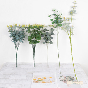 Venta al por mayor de flores artificiales, guirnalda de hojas verdes, accesorios exuberantes, decoración a granel, boda, flores artificiales baratas de alta calidad, hojas - Product Image 6