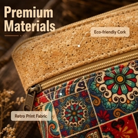 Vente en gros Porte-monnaie en Liège Logo personnalisé Poches à monnaie en Liège naturel pour femme et homme Mini sac portable