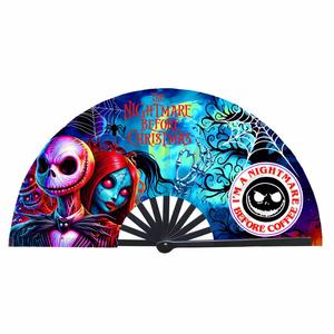 Customized 33CM <b>Large</b> Bamboo Folding <b>Fan</b> Festive Christmas Design <b>Fans</b> Business Promotional Gifts Music Cartoon Party Promotion - Product Image 6