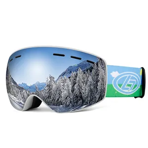 Противотуманные лыжные очки с двойными линзами UV400, очки для снега, снегохода, детские лыжные очки