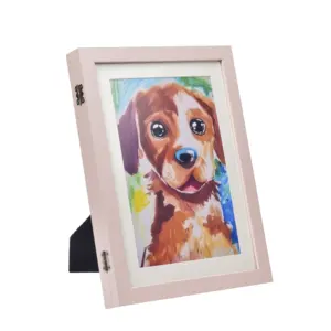 Low Price 1 Color Home Decor Kids Artwork Picture Frame With Storage Brown Frames For Kids Artwork 9 X 12