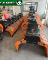 De haute qualité, durable, garantie d'un an, personnalisable pour s'adapter aux grappins à bûches rotatifs hydrauliques d'excavatrice