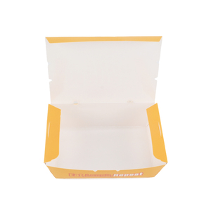Caja de Papel Plegable <span class=keywords><strong>para</strong></span> Alimentos con Logotipo Personalizado, Empaque <span class=keywords><strong>para</strong></span> Llevar de Grado Alimenticio <span class=keywords><strong>para</strong></span> <span class=keywords><strong>Hamburguesas</strong></span>, Sándwiches, Pollo Frito y Papas Fritas - Product Image 3