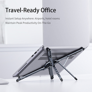 Travel Portable Magnetic Mobile Phone Tripod <b>Stand</b> Aluminium Foldable Lay Flat Fix Compatible Laptops <b>Tablets</b> <b>Stand</b> Adjustable - Product Image 4