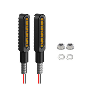 ADT 2PCS Mini Clignotants de Moto Lumière 16LED 12V Indicateur de Flux Dynamique CNC <span class=keywords><strong>Clignotant</strong></span> Indicateur <span class=keywords><strong>Clignotant</strong></span> Feux Stop <span class=keywords><strong>Arrière</strong></span> - Product Image 4