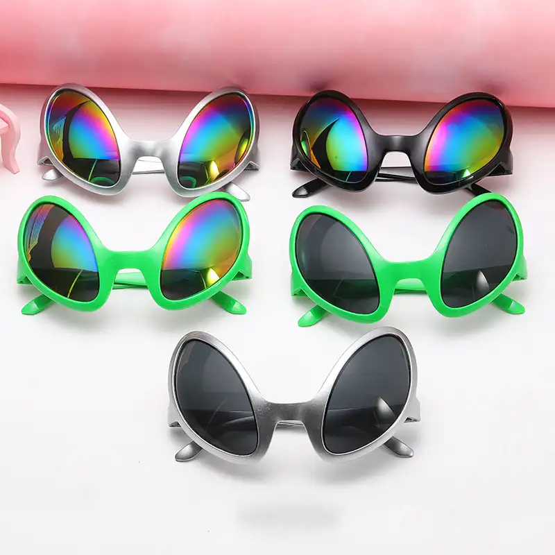 Gafas de sol divertidas con ojos de Alien para hombre y mujer, anteojos de sol unisex con diseño divertido de Alien, para fiestas, novedad