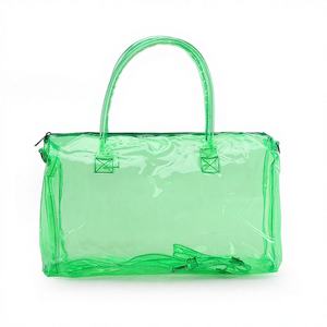 Pochette d'emballage alimentaire personnalisée en PVC transparent avec fermeture éclair, motif léopard, emballage cosmétique tendance été - Product Image 1