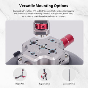 Soporte de cámara con ventosa de 6 "mágico con brazo articulado de 7", soporte de ventosa para coche para Go <span class=keywords><strong>Pro</strong></span> <span class=keywords><strong>Insta</strong></span> <span class=keywords><strong>360</strong></span>, Monitor de cámara, teléfono - Product Image 4