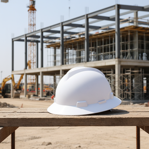 קסדת בטיחות קשיחה HDPE בעלת שוליים מלאים, מאושרת לפי תקן ANSI Z89.1, ללא מגן ראייה, לכרייה ולבנייה - Product Image 3