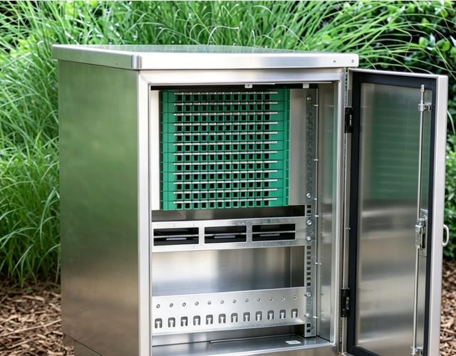 FCST03512 Outdoor Fiber Optical Distribution Cabinet 144 Cores, IP65, SMC/Stainless Steel